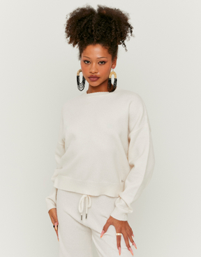 Maglione Bianco a Maglia | TALLY WEiJL