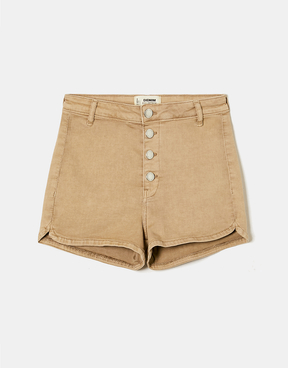 Zapinane na guziki mini szorty z wysokim stanem | TALLY WEiJL