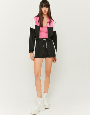 Shorts Larghi a Vita Alta Neri | TALLY WEiJL