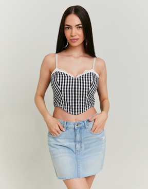 Crop Top a Quadri Vichy | TALLY WEiJL