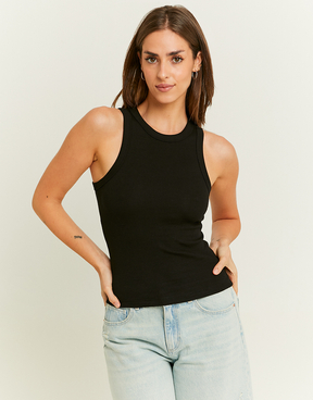 Black Basic Tank Top | TALLY WEiJL