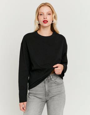 Black Basic T-shirt | TALLY WEiJL