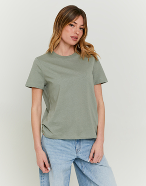 Grünes Basic-T-Shirt | TALLY WEiJL