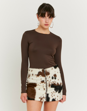 Maglietta Basica Marrone | TALLY WEiJL