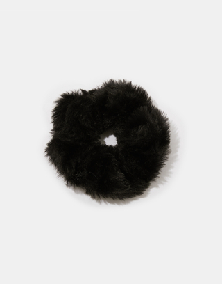 Scrunchie Noir en Fausse Fourrure | TALLY WEiJL