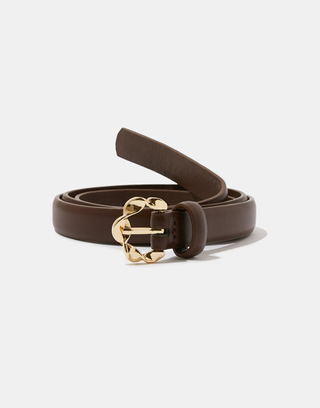 Brown Belt With Golden Buckle | TALLY WEiJL