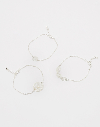 Set of 3 Silver Bracelets | TALLY WEiJL