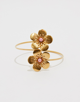 Goldene Manschette mit Blumen | TALLY WEiJL