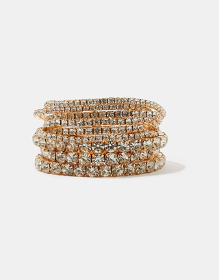 Golden Rhinestone Bracelet | TALLY WEiJL