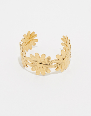 Golden Flower Cuff Bracelet | TALLY WEiJL