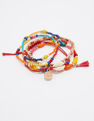 Set 5 bracciali con perline | TALLY WEiJL