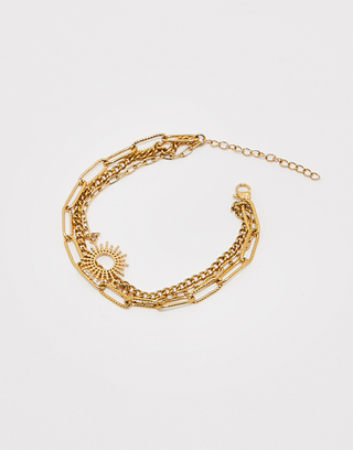 Lot de 3 Bracelets Dorés Chaînes | TALLY WEiJL