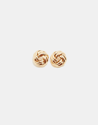 Golden Knotted Ball Earrings | TALLY WEiJL