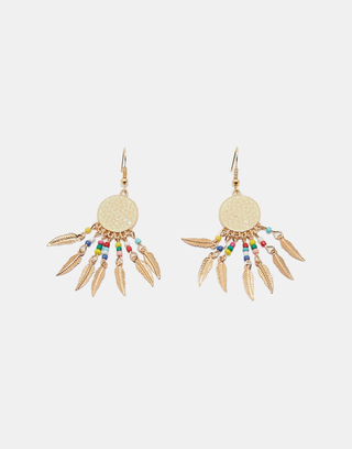 Boucles d'Oreilles avec Perles et Feuilles | TALLY WEiJL