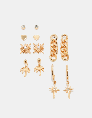 Set of 6 Golden Earrings | TALLY WEiJL