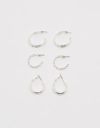 Set of 3 Hoops Earrings | TALLY WEiJL