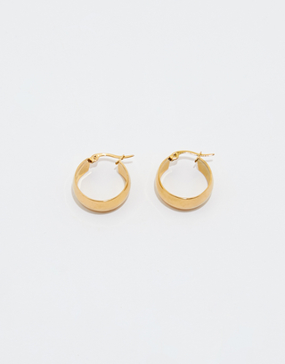 Goldene breite Creolen | TALLY WEiJL