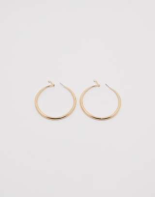 Golden Big Hoops Earrings | TALLY WEiJL