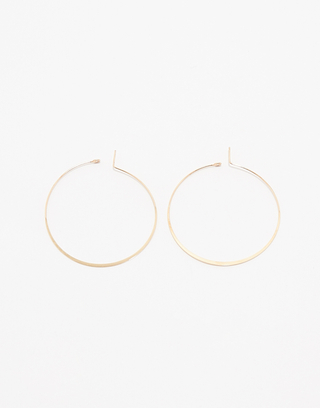 Golden Big Hoops Earrings | TALLY WEiJL