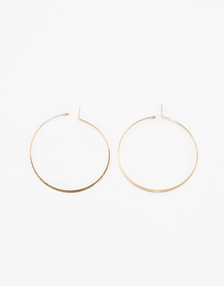 Golden Medium Hoops Earrings | TALLY WEiJL