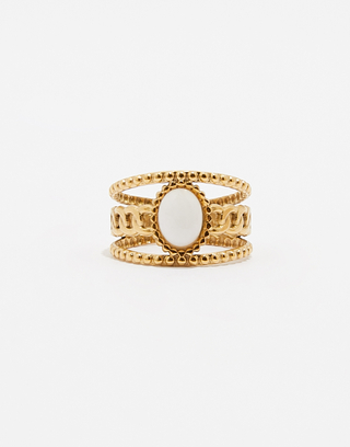 Goldener Ring mit grosser Perle | TALLY WEiJL