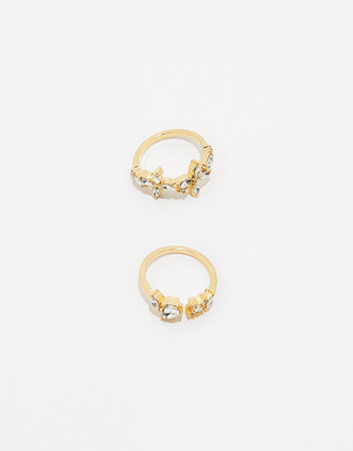Set di 2 anelli dorati | TALLY WEiJL