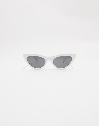 Lunettes de Soleil Yeux de Chat Blanches | TALLY WEiJL