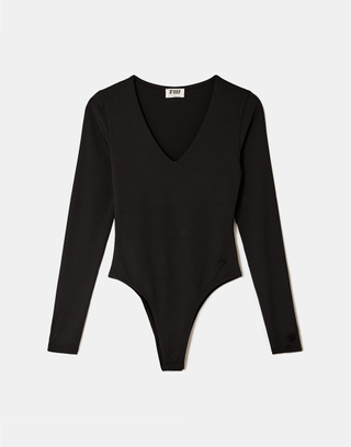 Body Basic Nero a Maniche Lunghe | TALLY WEiJL