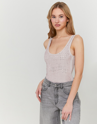 Mesh Body mit Strass-Detail | TALLY WEiJL