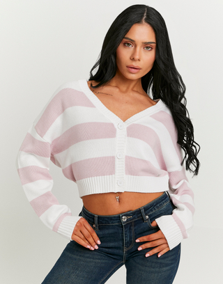 Cardigan a righe rosa | TALLY WEiJL