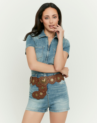 Salopette en Denim Bleue | TALLY WEiJL