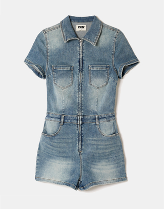 Salopette en Denim Bleue | TALLY WEiJL