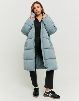 Lange Pufferjacke mit Kapuze | TALLY WEiJL