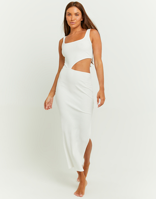 Φόρεμα Basic Maxi Λευκό | TALLY WEiJL