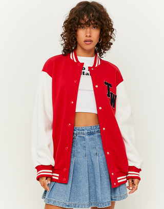 Rote langärmliges Varsity Jacke | TALLY WEiJL