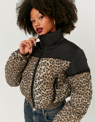 Pufferjacke mit Leo Print | TALLY WEiJL