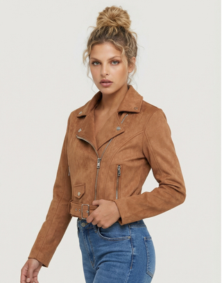 Blazer Marroni in Camoscio | TALLY WEiJL