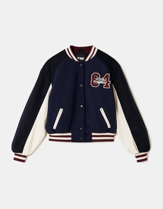 Blue Printed Jacket | TALLY WEiJL