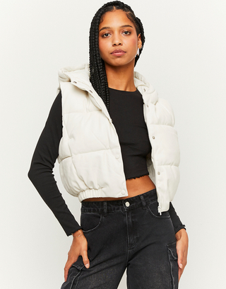 Doudoune en similicuir blanche | TALLY WEiJL