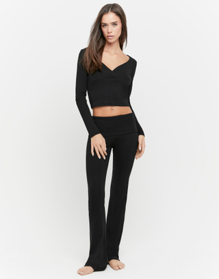 Legging Évasé Noir | TALLY WEiJL