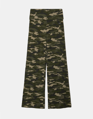 Camouflage Mid Waist Flare Trousers | TALLY WEiJL