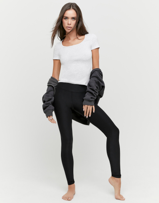 Legging Noir Taille Mi-Haute | TALLY WEiJL