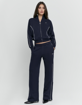 Blue Wide Leg Trousers | TALLY WEiJL