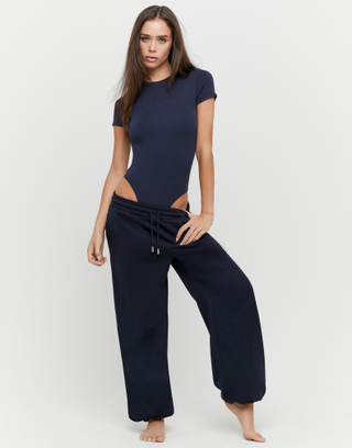 Blue Basic Joggers | TALLY WEiJL