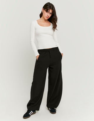 Pantalon de Jogging Loose Noir | TALLY WEiJL