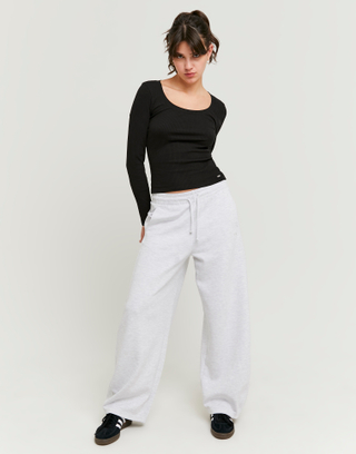 Grey Loose Jogger | TALLY WEiJL