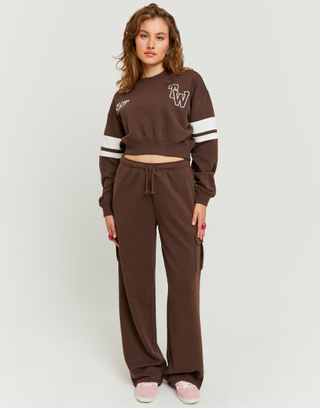 Brown Loose Cargo Jogger | TALLY WEiJL