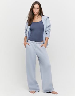 Blue Wide Leg Joggers | TALLY WEiJL