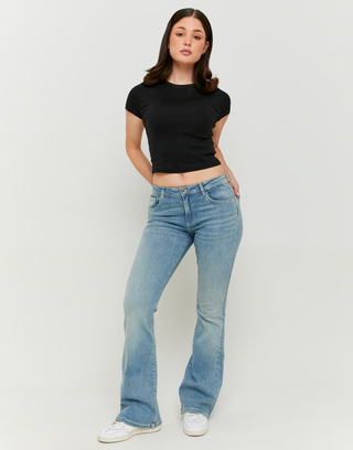 Blue Push Up Flare Jeans | TALLY WEiJL