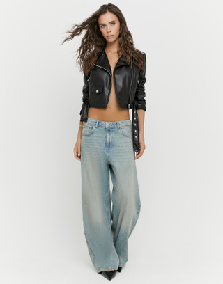 Hell Gewaschene Blaue Barrel Jeans | TALLY WEiJL